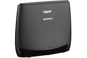 Gigaset Repeater HX Range Amplifier for Stable Telephone Connection, Compatible with DECT Base Stations, Router and Gigaset HX Handsets, Black