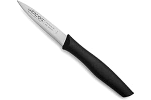 Arcos Séries Nova - Couteau D'Office Couteau à Éplucher - Lame Acier Inoxydable Nitrum 85 mm - Manche Polypropylène Couleur Noir