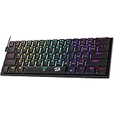 Redragon K614 Anivia 60% Ultra Thin Wired Mechanical Keyboard, Slim Compact 61 Keys RGB Gaming Keyboard w/Low Profile Linear