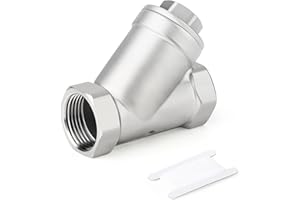 TAISHER 1PCS 304 Stainless Steel 1" BSP Female WYE Y Strainer Mesh Filter Valve CF8 WOG