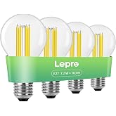 Lepro LED Bulb E27 Warm White Light 2700K, 4Pcs | 7.2W LED Lamp, 1521LM, Replace 100W Conventional LED Bulb, 300&deg; Beam Energy