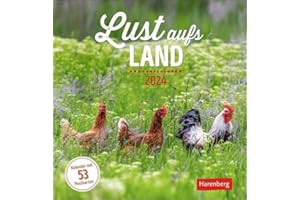 Lust aufs Land Postkartenkalender 2024. Stimmungsvoller Fotokalender, Postkarten zum Sammeln und Verschicken. Die Idylle des Landlebens in einem Tischkalender: Wochenkalender mit 53 Postkarten
