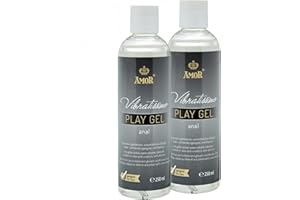 Vibratissimo Play Gel Anal 2x250 ml I Lubricante extra deslizante I Geles a base de agua I Gel lubricante adecuado para juguetes de silicona y condones de látex I lubricación a base de agua