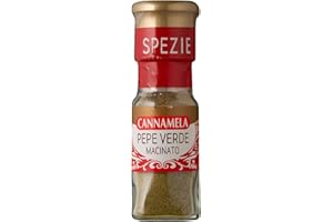Cannamela - Linea Oro, Pepe Verde Macinato, Confezione da 23g. Ideale per filetto al pepe, carni bianche e salse