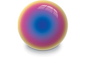 Mondo Pallone da Calcio Arcobaleno, 9 inch Pallone da Spiaggia, Palla in PVC Calcio Palline morbide per Interni ed Esterni Bambini Gioco Piscina (9 inch)