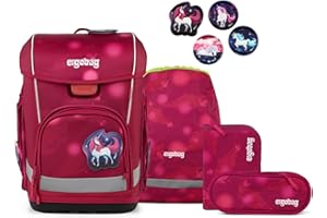 ergobag cubo Light Set ergonomischer Schulranzen, extra leicht, Set 5-teilig, 860 g