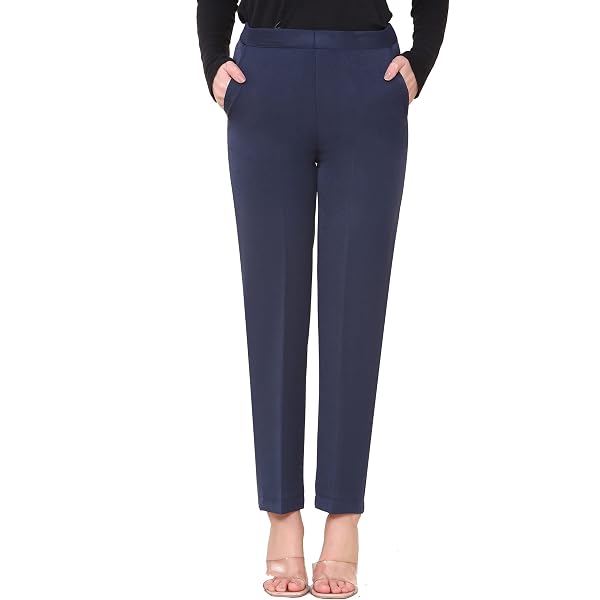 L S U Pantaloni aderenti da donna da lavoro, ufficio, pantaloni