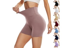 DDOBB Pantaloncini Donna Sportivi Anti Sfregamento Pantaloncini Yoga Boxer Ciclismo Pantaloni Corti Donna Leggings Sportivi Donna Shorts Vita Alta Hotpants