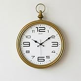 Galaxy Dekoratif Duvar Saati, Gold, 30 cm, Sessiz Mekanizmalı, Vintage Pocket Watch Tasarımı, Salon ve Ofis i&ccedil;in