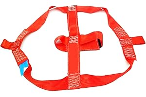 Gusengo Motorcycle Cargo Strap, Red, 3000 kg Load Capacity, for Motorcycle Rear Wheel Tie Down Strap