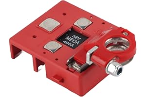 WALFRONT Terminale di Distribuzione della Batteria Set di Morsettiere di Distribuzione Dell'alimentazione della Batteria per Batteria per Auto Connettore con Fusibile 32V 400A per Rimorchio per Auto