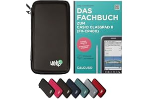 CALCUSO Zubehör Standardpaket Schwarz kompatibel für Grafikrechner Casio Classpad II (fx-CP400)