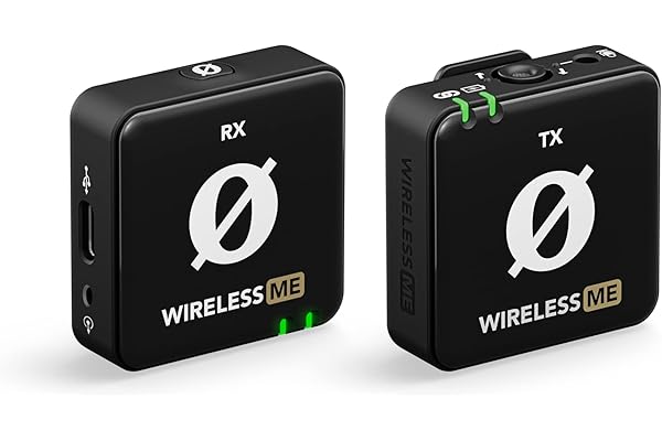 RØDE Wireless ME Système de microphone sans fil ultra-compact avec microphones intégrés, technologie GainAssist et portée de 100m pour la réalisation de films, les interviews et la création de contenu