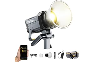Luz de Video, COLBOR CL220 Pro 220W Luz Continua Fotografia 2700~6500K CRI97+ 52700Lux at 1m Lámpara Studio con Montura Bowens App 10 Efectos de Iluminación, Luz-Video-LED-Estudio-Fotografía