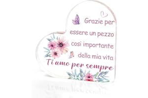 FAJUXIS Regalo San Valentino Regali Per Lei Idee Regalo Amica Regalo Mamma Compleanno Regalo Nonna Regalo Fidanzata Regalo Sorella Ornamenti Decorativi Idee Regalo Donna Regalo Migliore Amica Per Lei Cordata