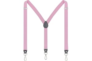 Ausukler Bretelle da donna e da uomo, extra forti, 2,5 cm, con moschettone, cinghie elastiche per jeans