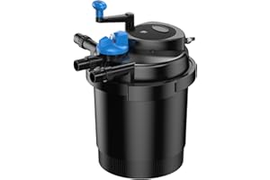 BluGarda BluPressure 6.000-11W UV-c - Filtre à Pression, avec UV-c, Backwash, Purificateur, Filtre de Bassin, Ensemble Complet - 6.000 litres/Heure