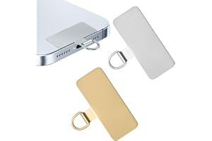 flintronic Taggar för telefonband, 2 st mobiltelefonsnodd, snoddkuddar, metall crossbody snodd i silver, telefon