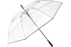 G4Free 157 cm przezroczysty duży parasol J uchwyt hak przezroczysty kij parasol automatyczny otwarty deszcz wodoodporne wiatroszczelne parasole dla dorosłych kobiet mężczyzn