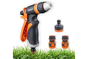 WLZP Dysza węża ogrodowego, regulowany pistolet natryskowy do węża – wysokociśnieniowy opryskiwacz ręczny do podlewania trawnika, mycia samochodu, kąpieli zwierząt domowych, czyszczenia chodników