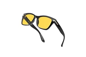 Myiaur Lunettes Conduite de Nuit Polarisée pour Femme – Design Rétro Élégant, Protection UV400, Lunette Jaune Réduisent L'éblouissement