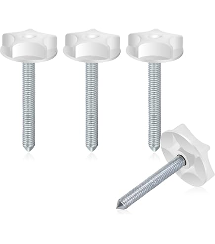 4 Pernos Fuertes Para Cabecero De Cama – Con Arandelas De Plástico Integradas, Compatibles Con Bases Diván