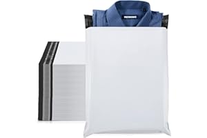 ‎SWITORY Switory 100 Versandtaschen Versandbeutel 25,5cmX33,1cm Wasserdicht Warensendung Versandbeutel Versandtüten für Kleidung Blickdicht Selbstklebend, Weiße