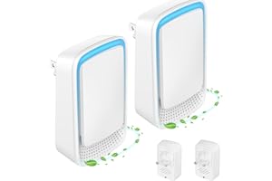 KOOLSHIRO Air Purifier Plug In Air Ionizers, Negative Ion Technology Air Purifier for Bedroom Home Office, Garage Room Pets, Purify Smell (2PCS)