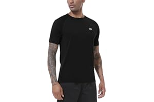 MoFiz Rashguard Anti-UV Homme Manches Courts T Shirt Séchage Rapide Surf UPF 50+ pour Natation Surf Plongée Plage