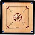 Kumar Traders Wooden Round Pocket Carrom Board ( Large ) with Coins, Striker and Carrom Powder (32 x 32 Inches)