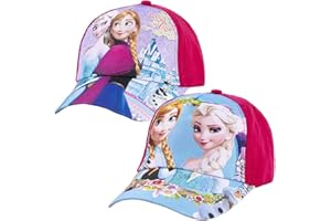 Syijupo Girl Casquette Baseball, Casquette Reine des Neiges,Casquette Enfant Fille,Chapeaux de Soleil pour Enfants d'Été, Casquette de Baseball Réglable pour Fille Garçon pour Enfant 2PCS