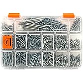 Netzerkoz All Essential Fasteners Netzerkoz 555 Piece Screw 12 Types Chipboard Screw Set - Screw Set with Organizer