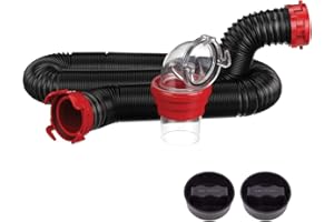 Valterra D04-0250 Zestaw węży kanalizacyjnych Dominator - 38 cm, czarny, zestaw 3,5 m