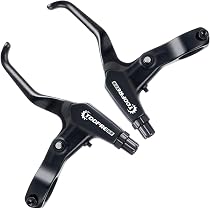 MOVKZACV 1 paire de poignées de frein de vélo en alliage d'aluminium léger pour VTT, BMX, vélo de route, vélo pliable MOVKZACV 1 paire de poignées de frein de vélo en alliage d'aluminium léger pour VTT, BMX, vélo de route, vélo pliable
