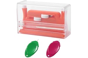 OTKARXUS Infila ago automatico, 1 infila ago con 2 infila aghi in plastica, strumento per cucire, strumento di inserimento dell'ago per vestiti, artigianato fai da te
