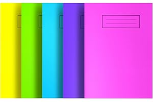 Silvine NBA5BT A5 Bright Exercise Notebook - Assorted Colours (Pack of 20)