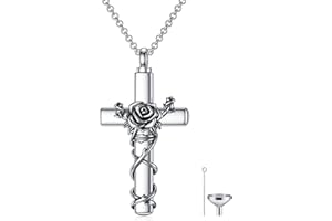 enjoylifecreative Chaîne en forme de croix pour hommes et filles en argent sterling - Pendentif en forme de croix - Bijou religieux pour homme, père, fils, croix - Cadeau pour lui
