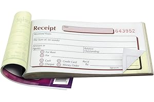 PUKKA HERBS Pukka Pad, NCR Duplicate Receipt Book 69 x 140mm DCU2520 Single Book. For money or rent