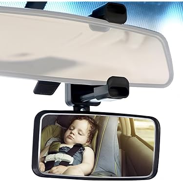 Miroir Voiture Bébé 360° Rotation Incassable Retroviseur