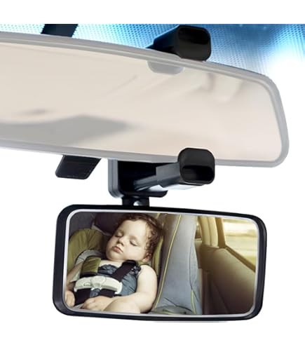 Specchio Per Auto AltaBeBe AL1106 Nero - Doppia Vista Per Bambino, 360 Gradi, 640g - Foto 3