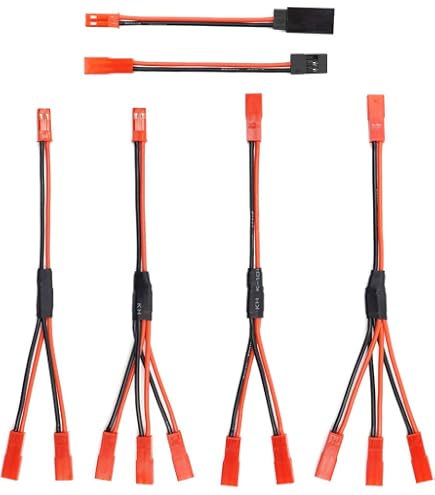 winwill Kit di 50 connettori servo JST, connettori RC maschio/femmina, kit cavo a crimpare compatibile JST SYP Futaba Servo Wire Extension Cable per RC Car Hitec Spektrum Model Airplanes