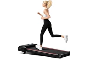 LONTEK Walking Pad with Incline, Under Desk Treadmill, 2.5HP Portable Walking Running Machine Slim Compact Motorized Electric Treadmill with Remote Control for Home Office, 136kg Capacity