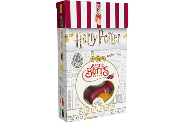 Jelly Belly, Harry Potter Sweets - Bertie Bott's Every Flavour Beans, Fun and Weird Sweets for Parents and Children - 35g Jelly Beans Gift