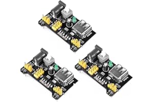 Aihasd 3PCS Breadboard Power Supply Adapter Power Supply Module 3.3V5VPlug Board for Arduino Board
