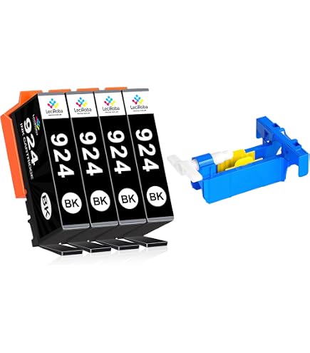 Cartouches D'encre Compatibles HP 924 - Pack De 5 (2 Noir + Cyan + Magenta + Jaune) - Haut Rendement Pour OfficeJet Pro - 8