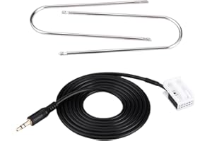 TBEST Meilleur câble auxiliaire Peugeot 207 C4 Grand 2007 Adaptateur RD4 pour voiture