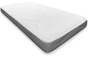 Somnia Descanso - Colchón Viscoelástico para Cuna | Reversible | 60x120 | Cara Invierno/Verano | Antiácaros, Antibacterias e Hipoalergénico