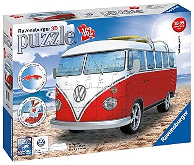 Ravensburger - 12516 - Puzzle - 3D - 162 Pièces - Volkswagen Combi T1