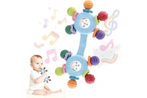 Goorder Jouet pour Hochet Bébé 6 mois, Jouets de Dentition Sensoriels, Jouet Éducatif Précoce Montessori, Educatif Cadeau Enfant Garçon et Fille 3 6 9 12 mois 1 an