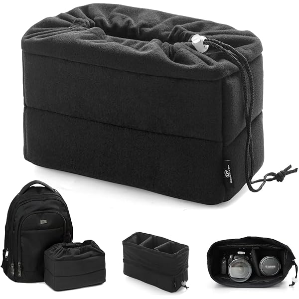 HEALSOPTHY Kamerataschen-Einsatz Set - 4-teilig Mit EPE-Schaum Für Optimalen Schutz